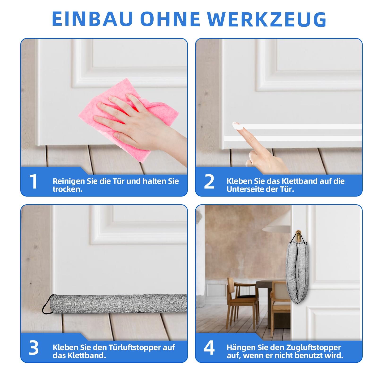 Paraspifferi per porte 90 cm, paraspifferi triangolari, per porta di casa e finestre, paraspifferi per porte, riduce la perdita di calore in inverno freddo, grigio