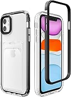 Vista 13 de ZCDAYE Funda para iPhone 11, iPhone 11 (6.1 pulgadas) con tarjetero y funda transparente de TPU suave a prueba de golpes para iPhone 11