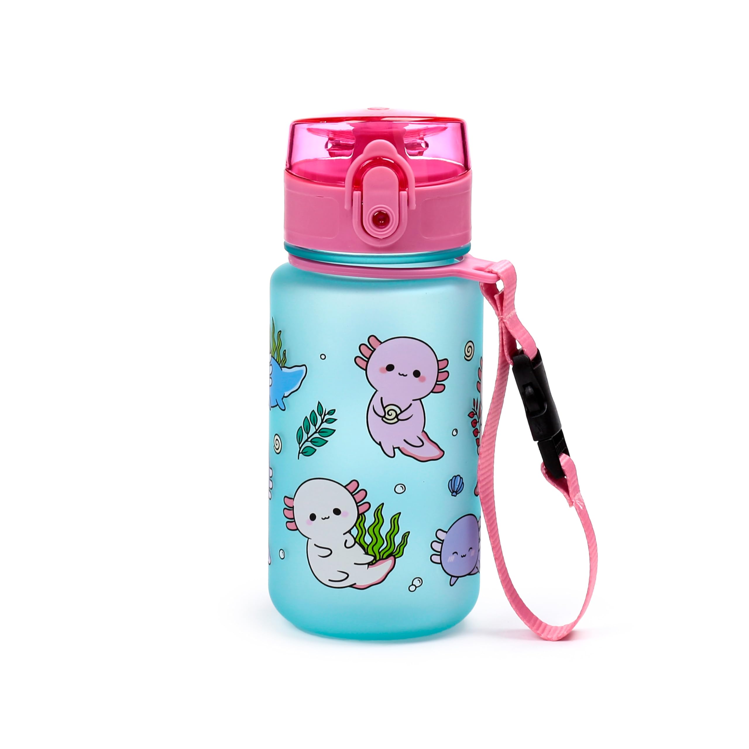 Puckator Gourde invisible pour enfants 350 ml - Axolotl - Animaux doux ADORAMALS