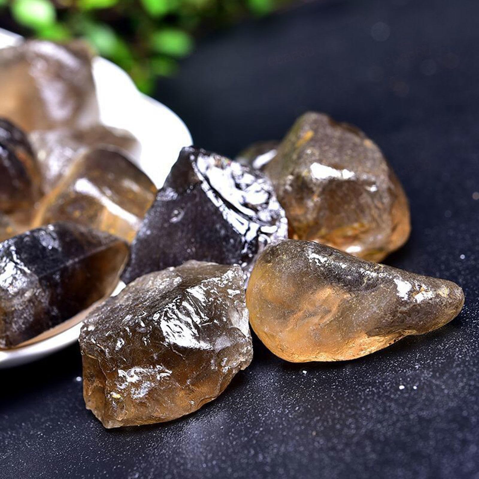 Piedras Pulidas a Granel de 2.2 Libras | Piedras Grandes de Cuarzo Ahumado Natural Caídas | Cristal Curativo de Energía | Regalos de Piedras Preciosas | Reiki | Decoración del Hogar,2-3cm