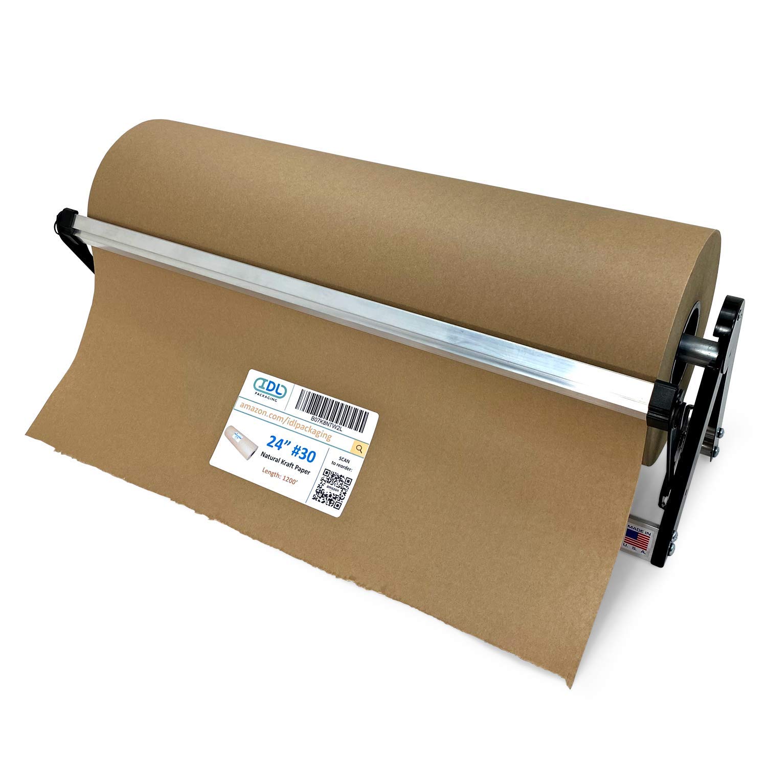 Buy IDL Packaging PD100 Paper Roll Dispenser & Cutter for up to 24