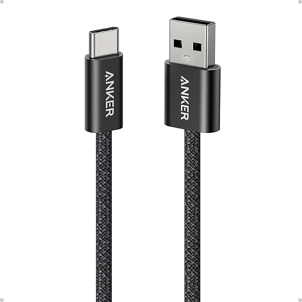 Anker Zolo USB to USB C Cable, Seamless CarPlay Connesction, Durable and Braided Type C Cable, Premium Look with Slim Connector, for iPhone 17/16 Series, iPad Pro, and More (Black, 3.3FT) Bl