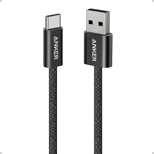 Anker Zolo USB to USB C Cable, Seamless CarPlay Connection Durable and Braided Type C Cable, Premium Look with Slim Connector, for iPhone 17/16 Series, iPad Pro, and More (Black, 3.3FT)