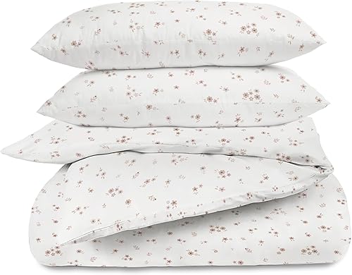 Miniatura 1 de MakeMake Organics Funda de edredón orgánica individual (68 x 88 pulgadas), funda de edredón de algodón orgánico con certificación GOTS con 2 fundas