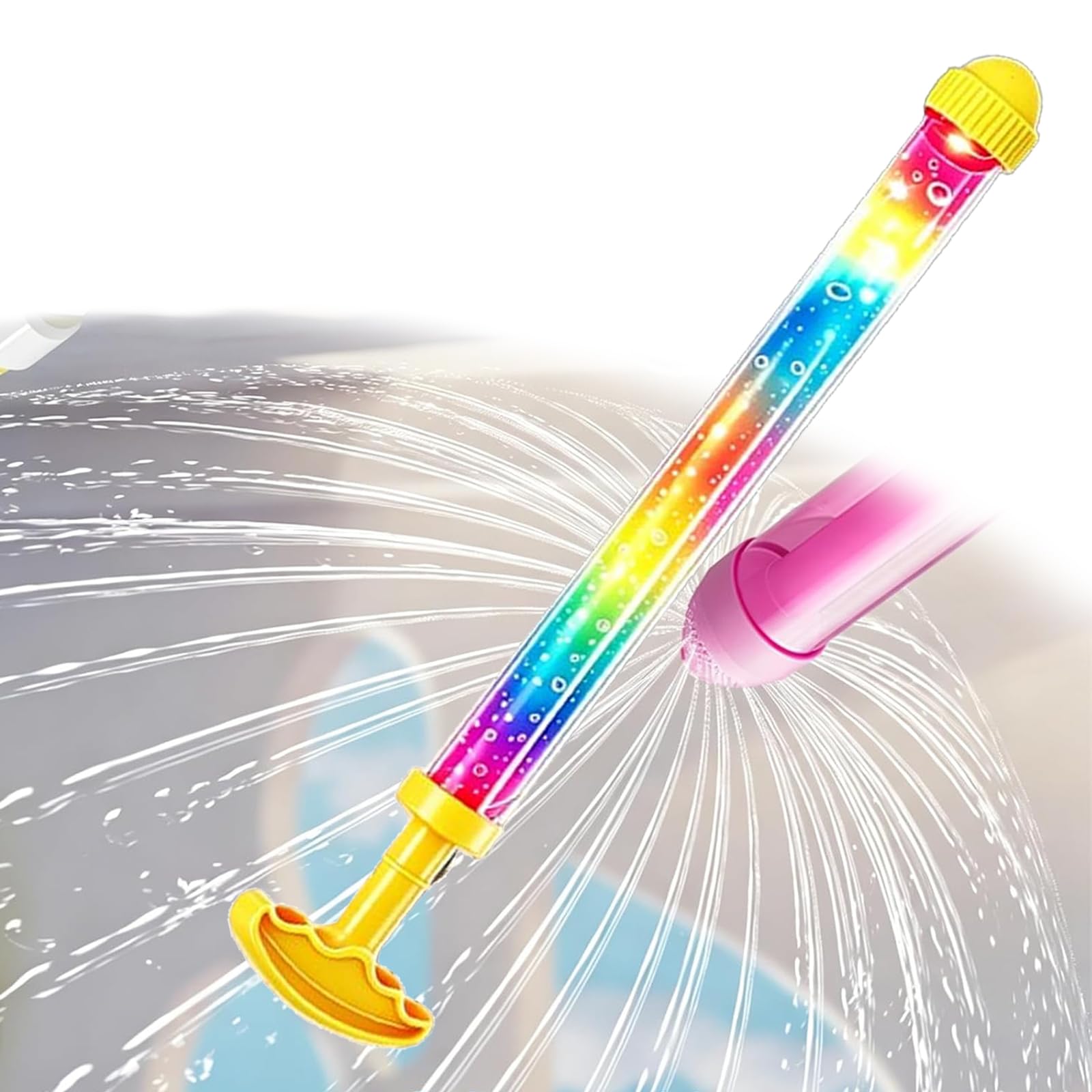 Firework Style Water Spray Toy, 4PCS Firework Water Gun, High Pressure Pull-Out Sprinkler Spray Toys, Water Firework Sprinkler for Parties, Water Festivals, Pool Party, Gatherings (1PC-G)