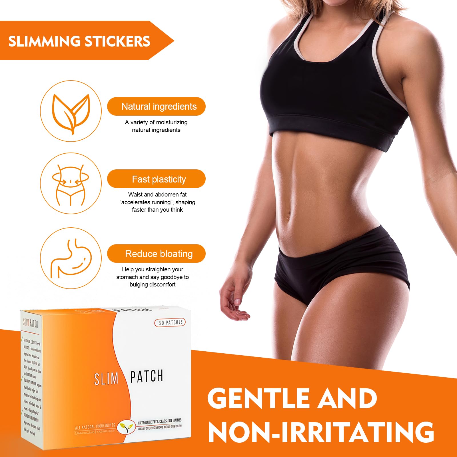 30pcs Slimming and Burning Abdominal Fat Reducer Patches – With Natural Extracts and Detox – Reduces Waist and Fast Weight Loss – For Women and Men - 2