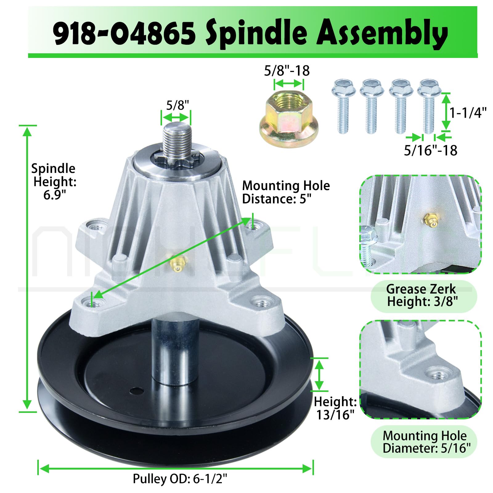 Amazon.com : NICHEFLAG 2 Pack 918-04865A Spindle Assembly with