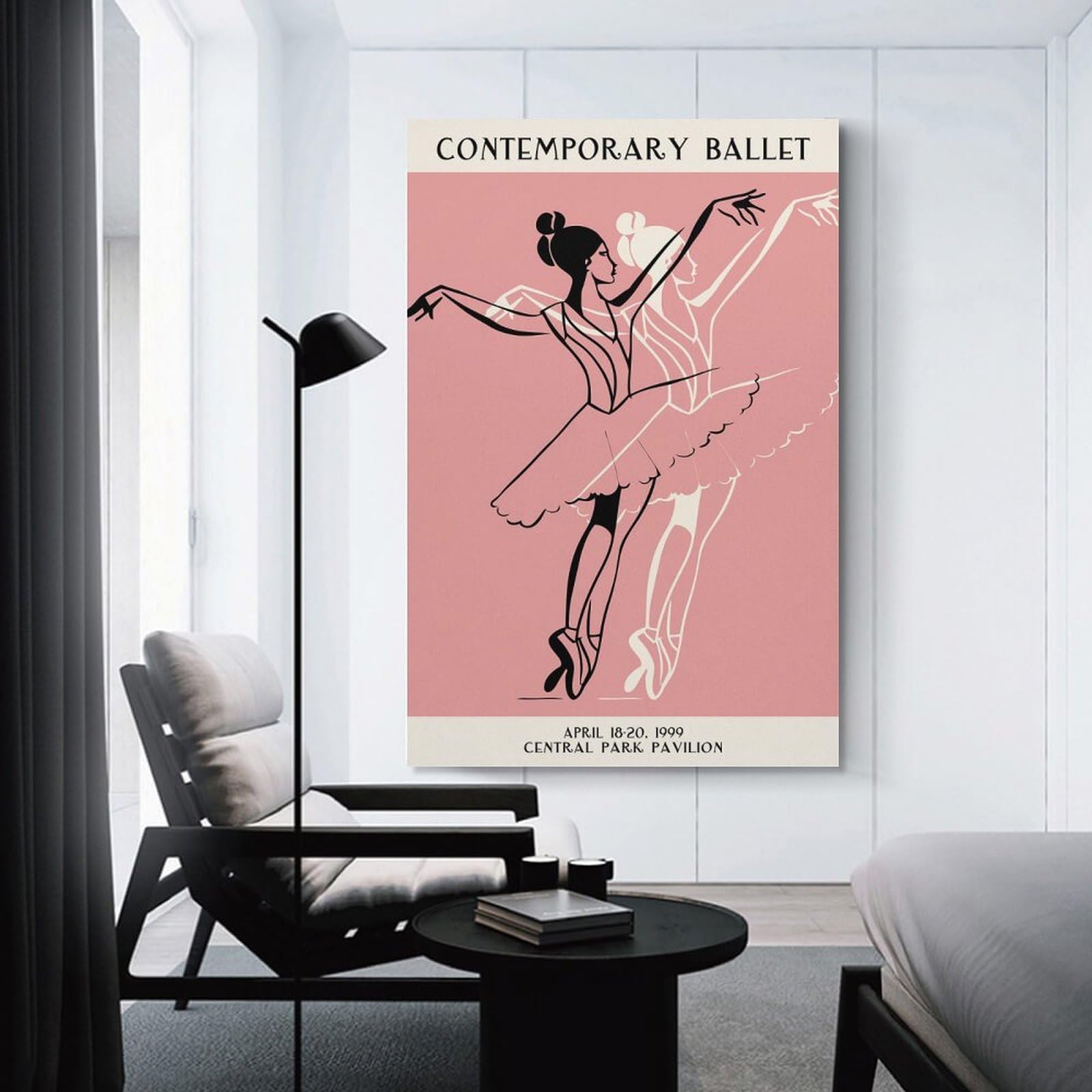 Junmoney Room Decor Wall Art Retro Ballet, 20x30inch(50x75cm), for Gallery Wall Layouts in Home Or Office, Home Wall Art for Statement Displays