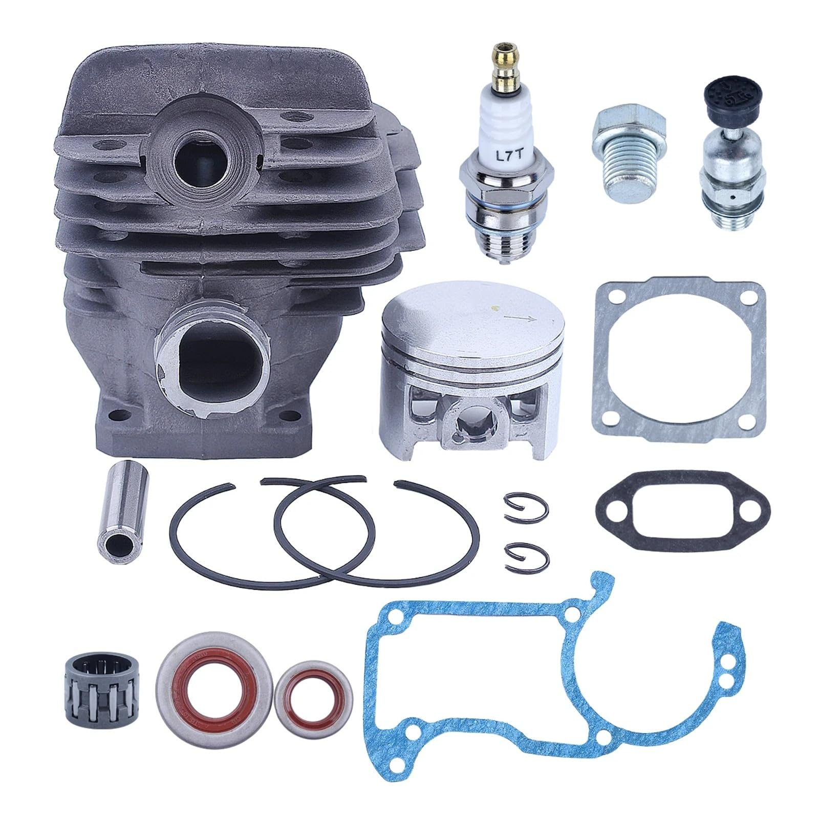Fit For S-t-i-h-l MS260 026 Carburetor Ignition Coil Air Fuel Filter Line Intake M-a-n-i-f-o-l-d Gasket Chainsaw 44mm Cylinder Piston Kit