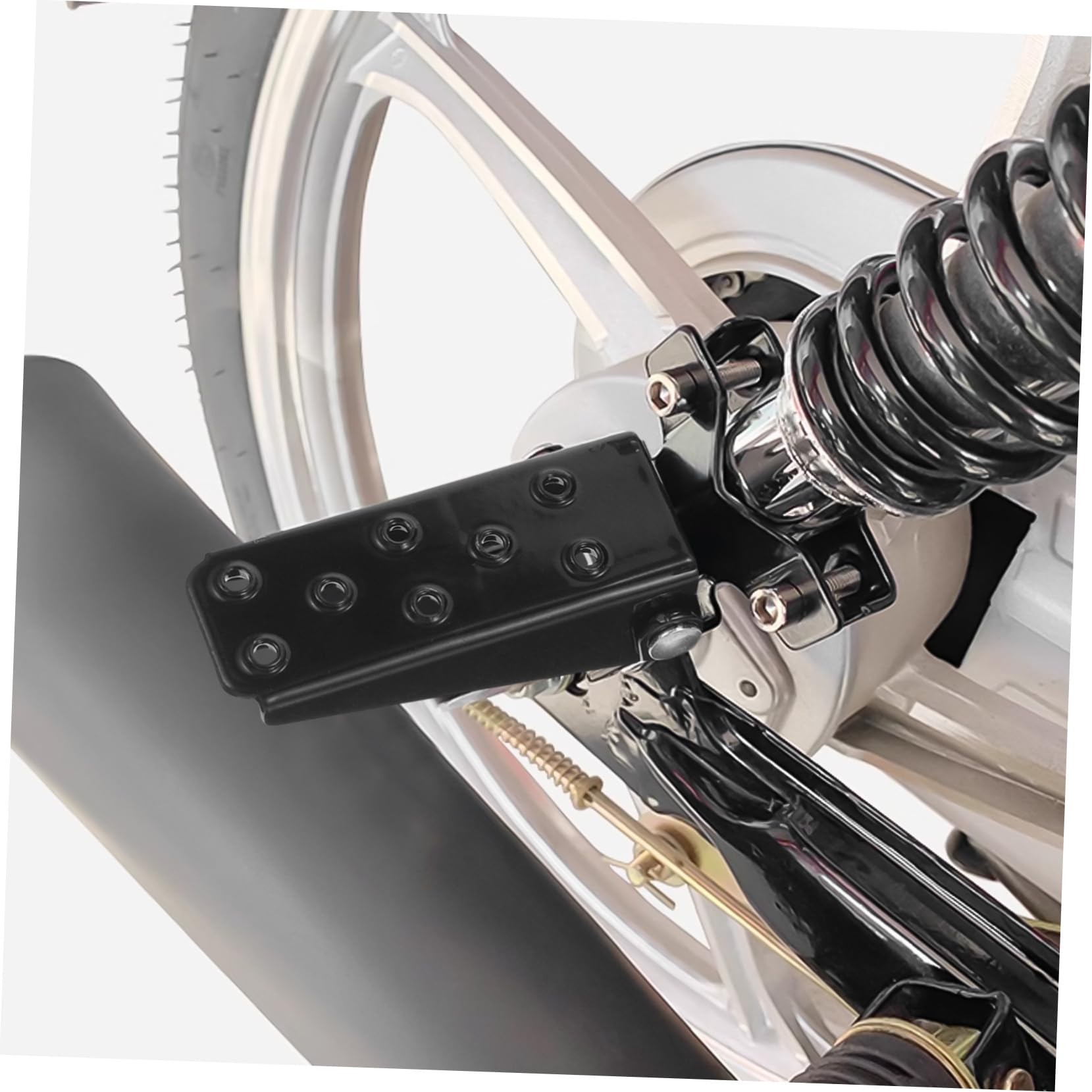Cabilock Pedal De Motocicleta Reposapiés Delantero y Trasero Estriberas Metálicas Para Motocicleta Accesorio De Trasero Para Uso Diario y Mantenimiento Moto