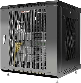 Sysracks Floor Standing Server Rack Cabinet 24" External Depth Locking Network Enclosure Multiple Sizes 12U