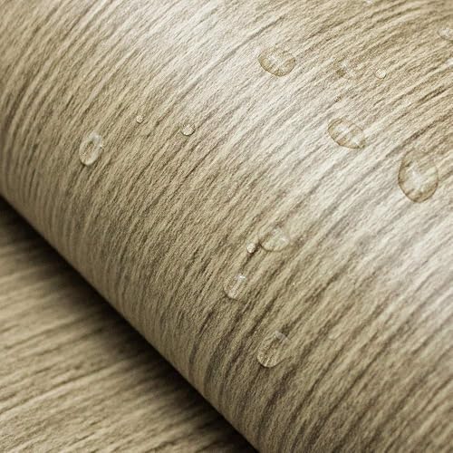 Miniatura 4 de Oxdigi - Papel de contacto con patrón de grano de madera de 24.0 x 196pulgadas, película autoadhesiva para encimera, estante de gabinete de cocina,