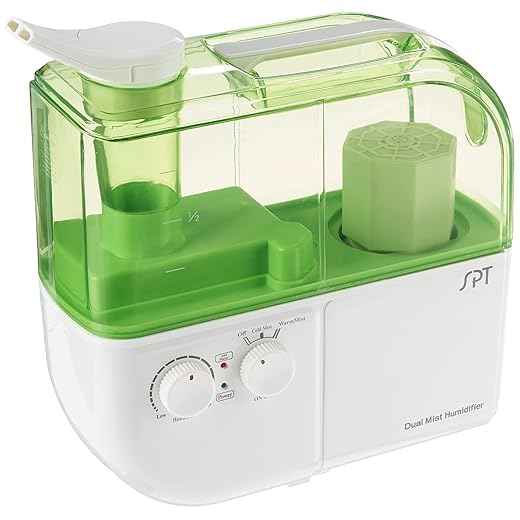 SU-4010G: Dual Mist Humidifier with ION Exchange Filter [Green]