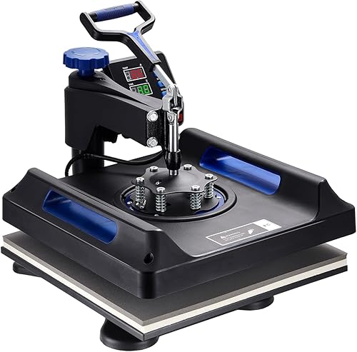 Miniatura 9 de VEVOR Máquina de prensa de calor 8 en 1, máquina de prensa de camisetas de 15 x 15 pulgadas con prensa de vasos, sublimación digital multifunción de