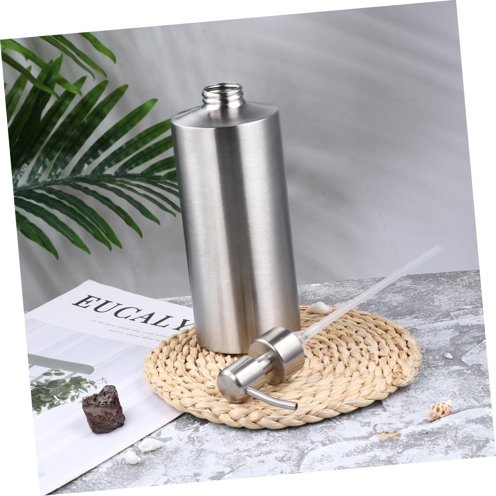 Botella Dispensadora de Loción Operación Simple y Estética Elegante de Acero Inoxidable 304 Diseño de Presión de 250ml para Uso Hogar y Hotel