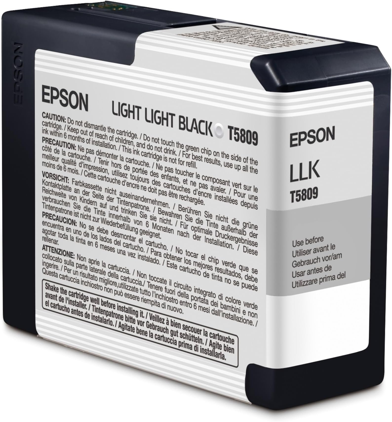 Epson Ink Cartridge 80 ml, Light Light Black, Genuine