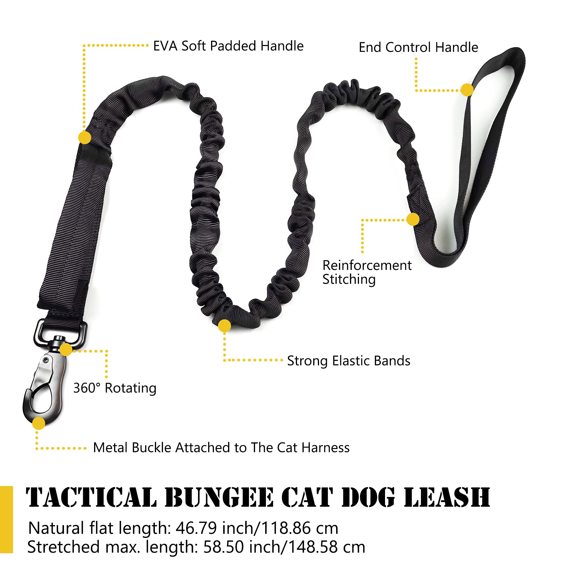 Harnais tactique pour chat et laisse pour la marche et l'évasion, harnais militaire réglable pour animal domestique K9 facile à contrôler pour grand chat, chiot et petit chien (rouge)