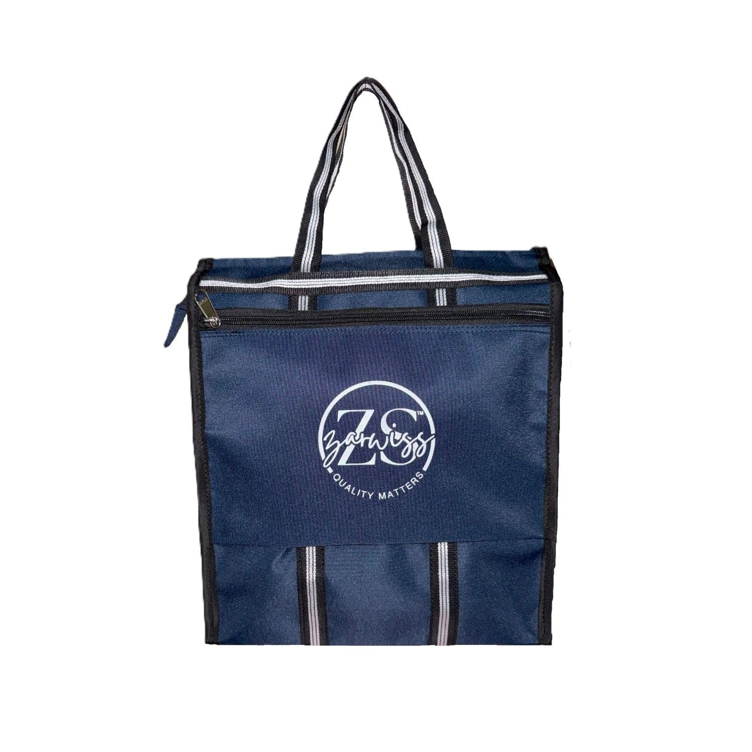 Office & Multi Use Bag, 16 x 13 x 6 inches, Navy Blue, Zipper Closure, Professional Style-image-25