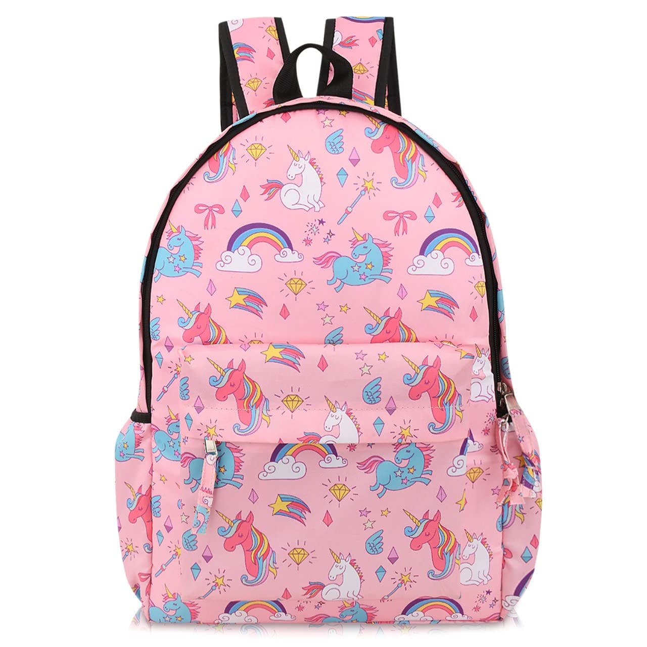 JAISOM Printed School/Collage/Picknic Bag-Backpack For Girls & Women | Casual Bagpack with Front Pocket | Office Laptop Bag | College Student Travel Bag (printed Small Unicorn-Pink) (B0BNXMKPR5) Amazon Price History, Amazon Price Tracker