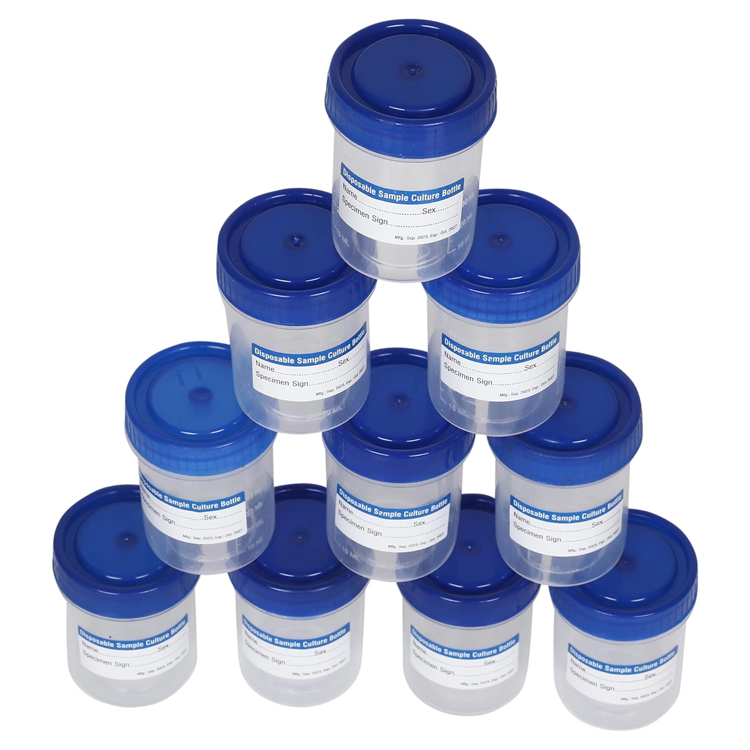 Martify hub 50 ml sterile urinary sample container - pack of 100 | Personally bag pack medical sample collection cup lab, clinic and home use Martify hub 50 ml sterile urinary sample container - pack of 100 | Personally bag pack medical sample collection cup lab, clinic and home use