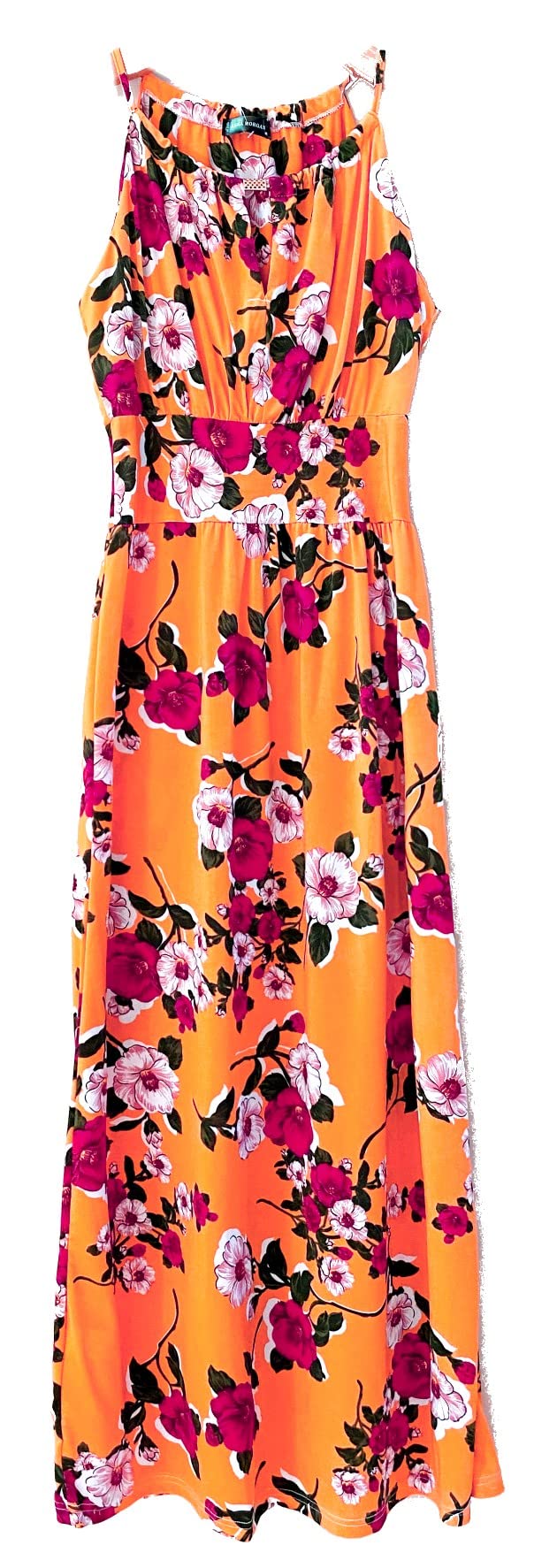 Plum Feathers Casual Smocked Dress, Exotic Print Maxi/Midi Dress, V Neck, Plus & Regular Sizes, Maternity/Nursing Dresses