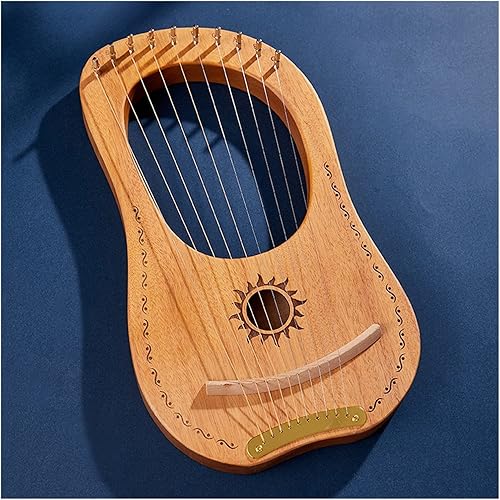 Arpa de lira 16 cuerdas arpa de lira profesional acústica china (color 10 cuerdas estilo 1)