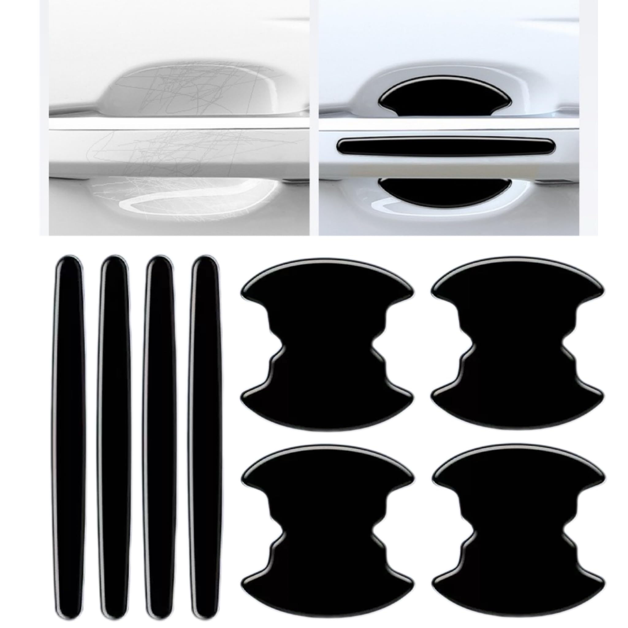 QIZUN 8 Pcs Car Door Handle Protector for BMW i4 G26 2021-2026