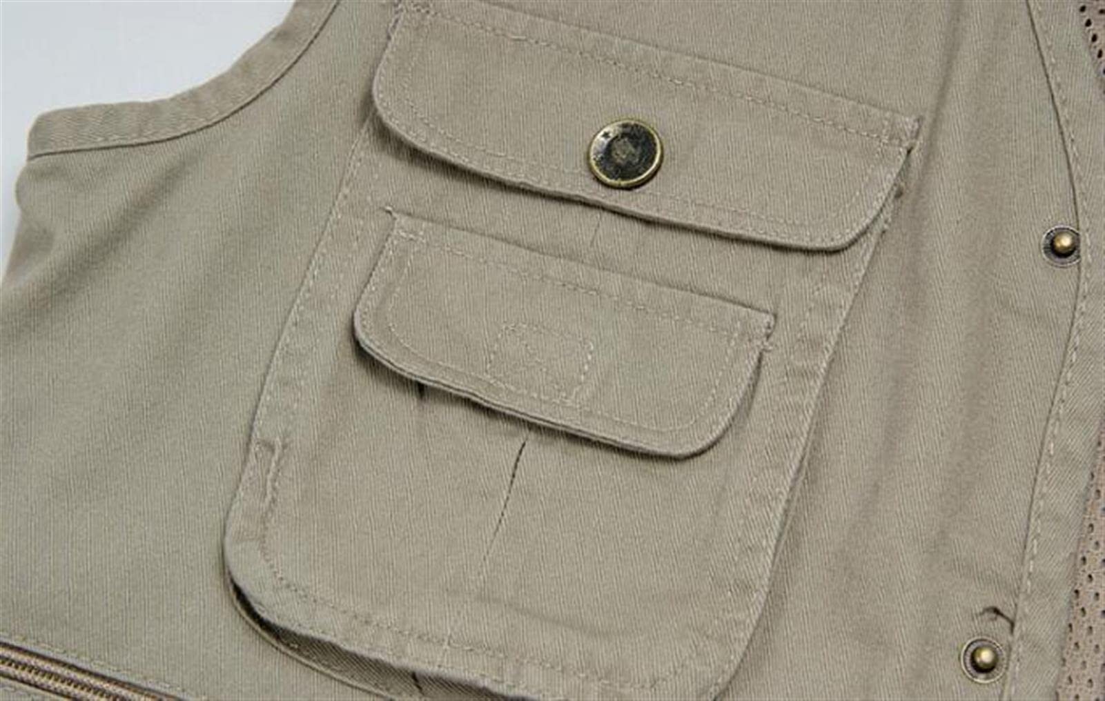 Masculino chaleco masculino multibolsillo sin mangas chaleco de pesca al aire libre de verano chaleco de pesca más chaqueta de tamaño