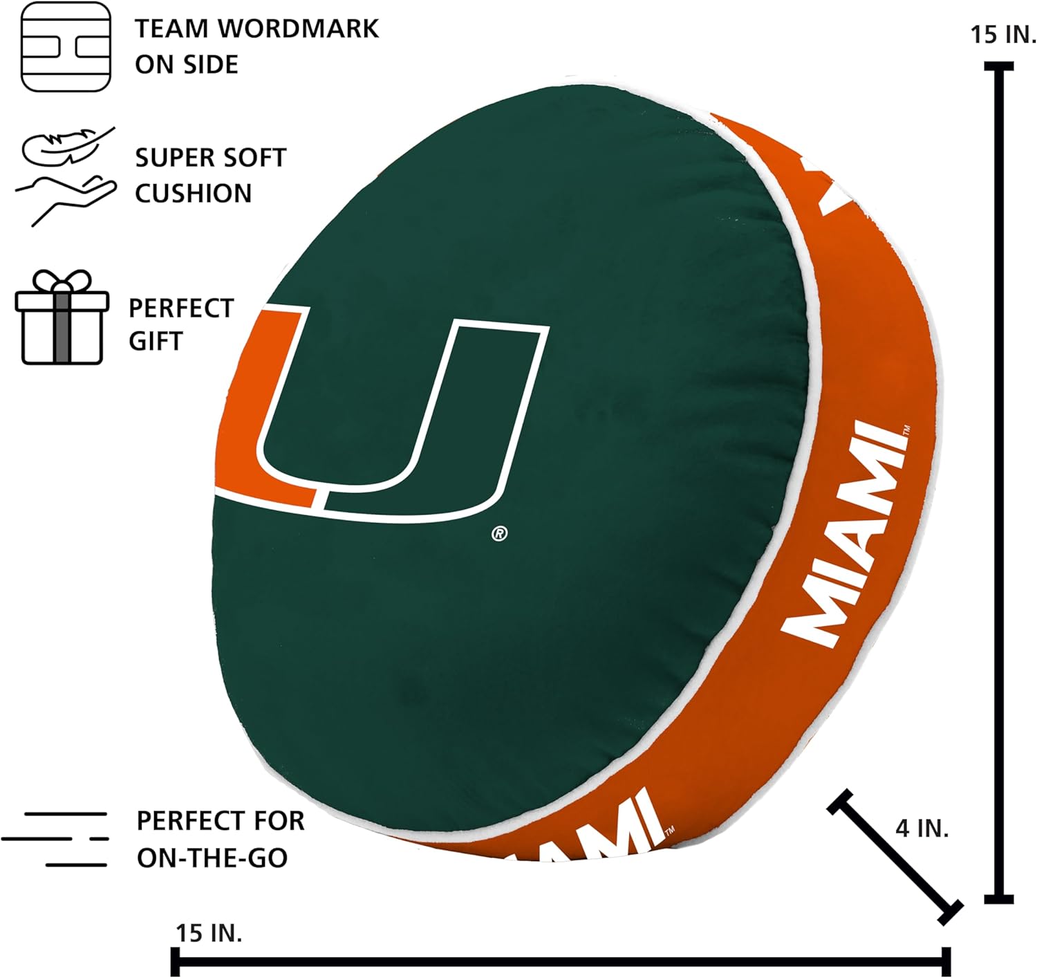 Logo Brands NCAA Unisex-Adult Miami Hurricanes