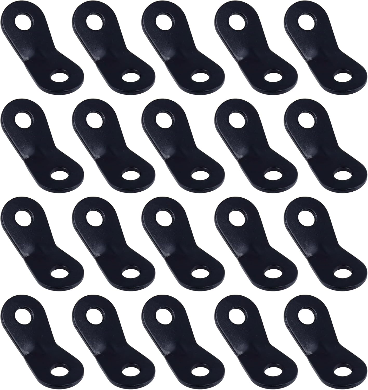 LC LICTOP Black Aluminum Alloy Guyline Cord Adjuster Tent