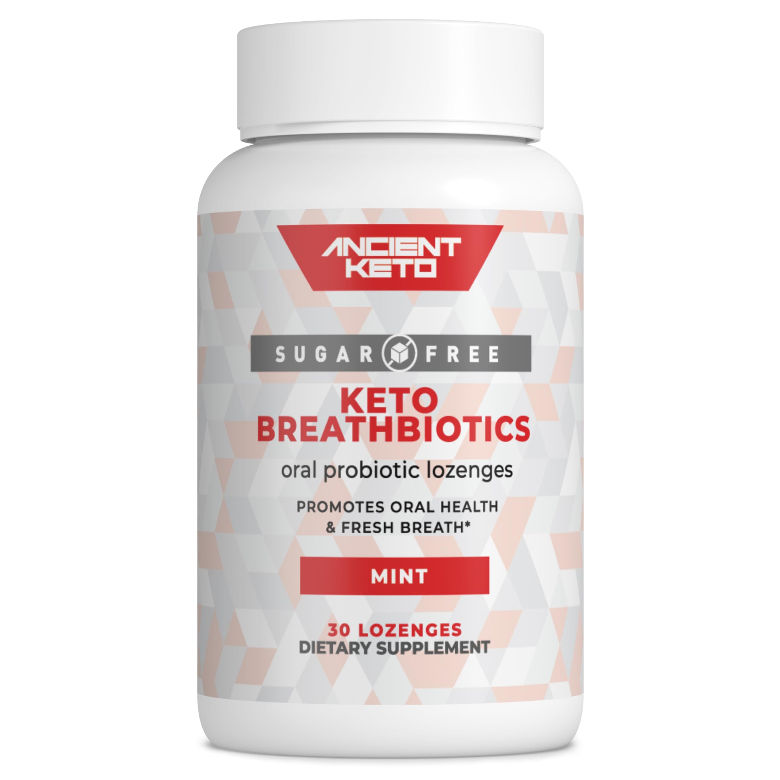 Keto Breath Probiotics | Chewable Oral Probiotics for Keto Breath | Sugar Free, Halitosis, Teeth, and Gum Health, Breathbiotics, Oral Probiotic, Blis K12, Mint Flavored, 1 Pack (30ct)
