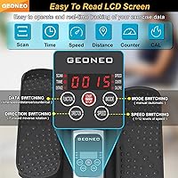 Vista 3 de Under Desk Elliptical Machine, Electric Elliptical Exerciser for Senior, Quiet & Small Electric Seated Pedal Exerciser for Home with Display