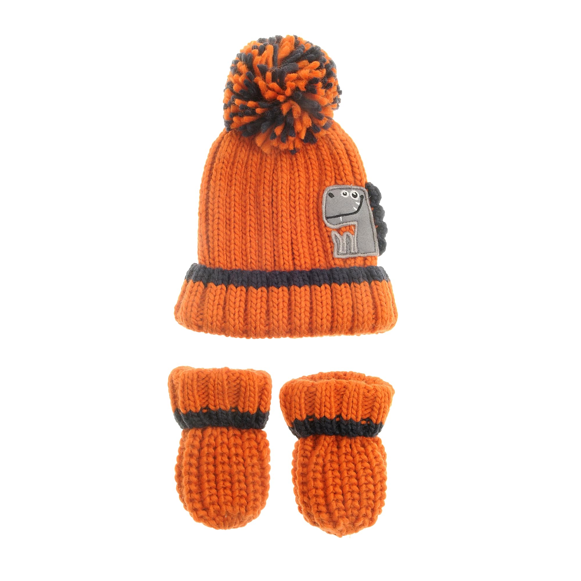 Ziggle Cosy Wool Baby Hat & Mittens Set | Soft & Warm Winter Hat & Mitts for Newborns & Toddlers 0-24 Months | UK Designed, Breathable, Gentle on Skin