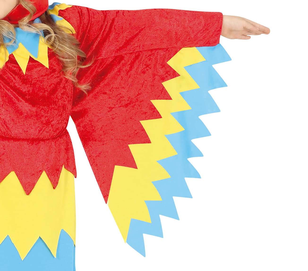 FIESTAS GUIRCA | Disfraz de Loro Infantil - Vestido, Capucha y Alas - Disfraces de Animales para Halloween, Carnaval y Fiestas - Ideal para Niños y Niñas - Multicolor