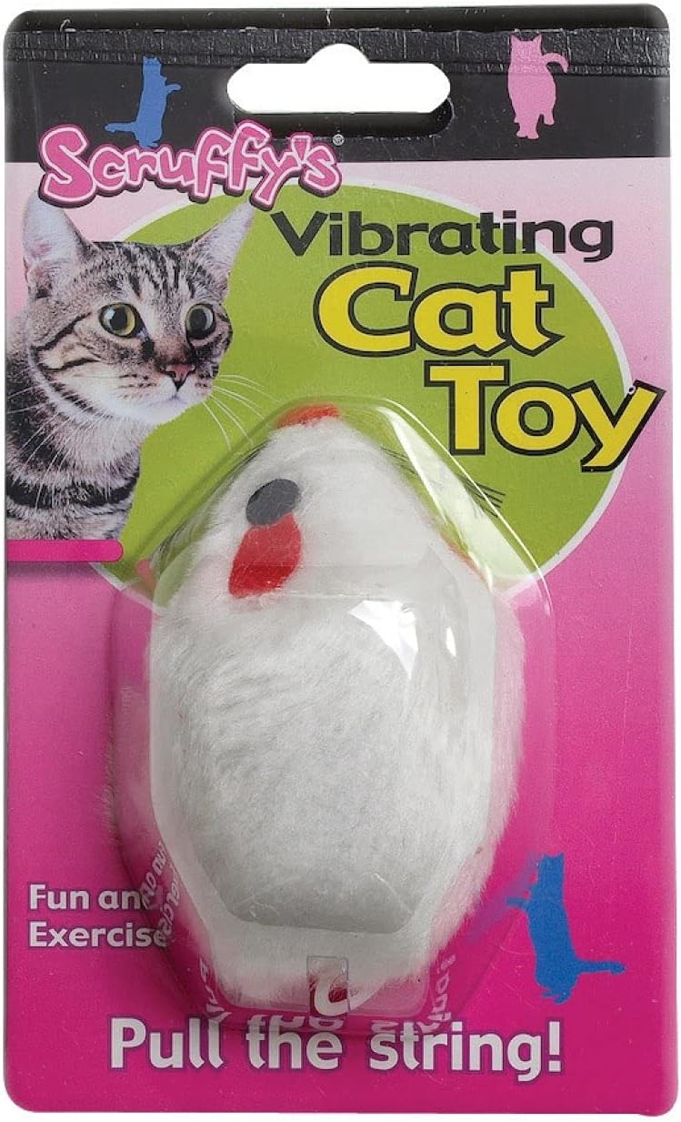 Scruffy Hugo Boss Vibrating Mouse Cat Toy