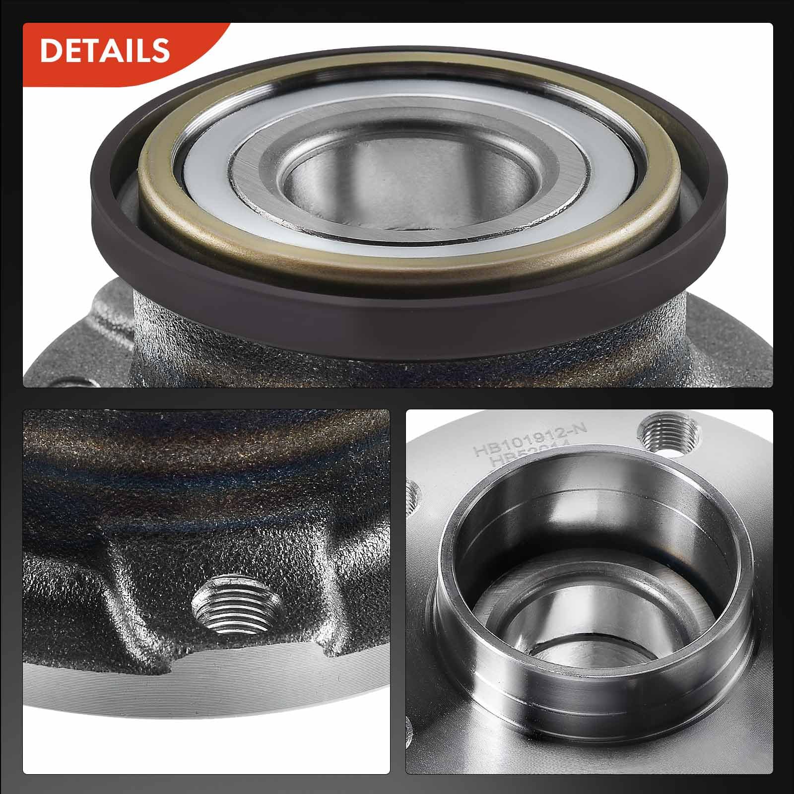 Frankberg 2x Kit de rodamientos de ruedas sin Cojinete de rueda Eje trasero Compatible con 147 GT 937 156 932 1997-2004 60652014