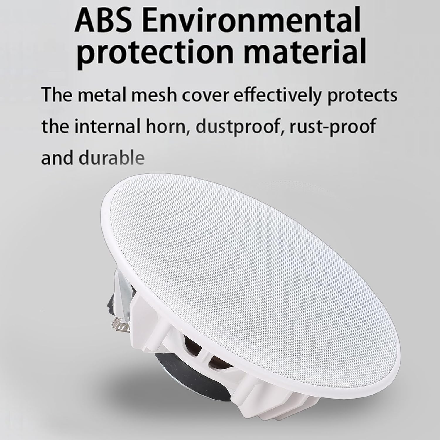 Flush Mount Home Speaker System Active in Wall in Ceiling Bluetooth Speaker6 Inch Full Range Cone with Class D Digital Amplifier 2 Channels (US Plug)