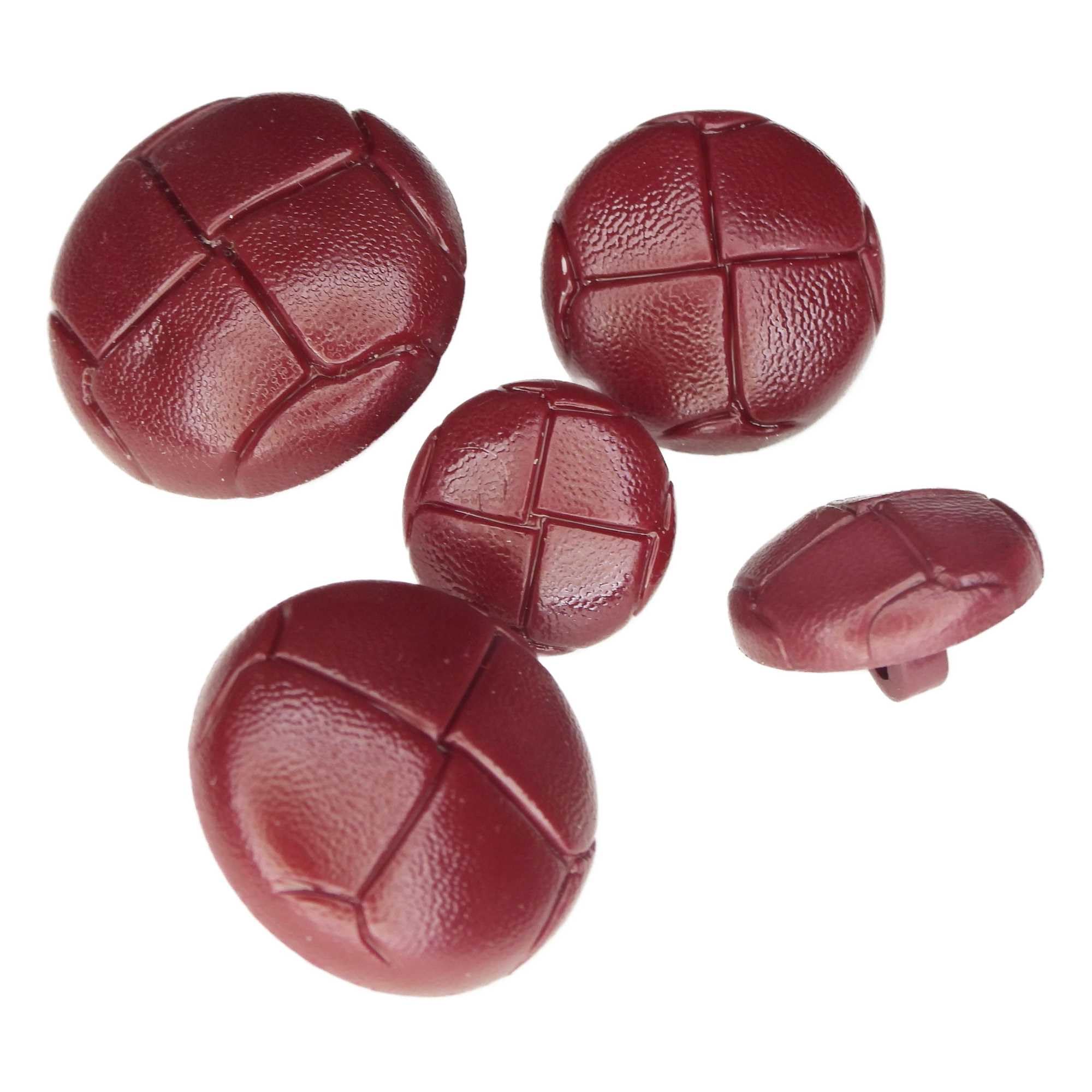 Football Buttons 550D, 47 Burgundy Wine, 8 18mm — image 1