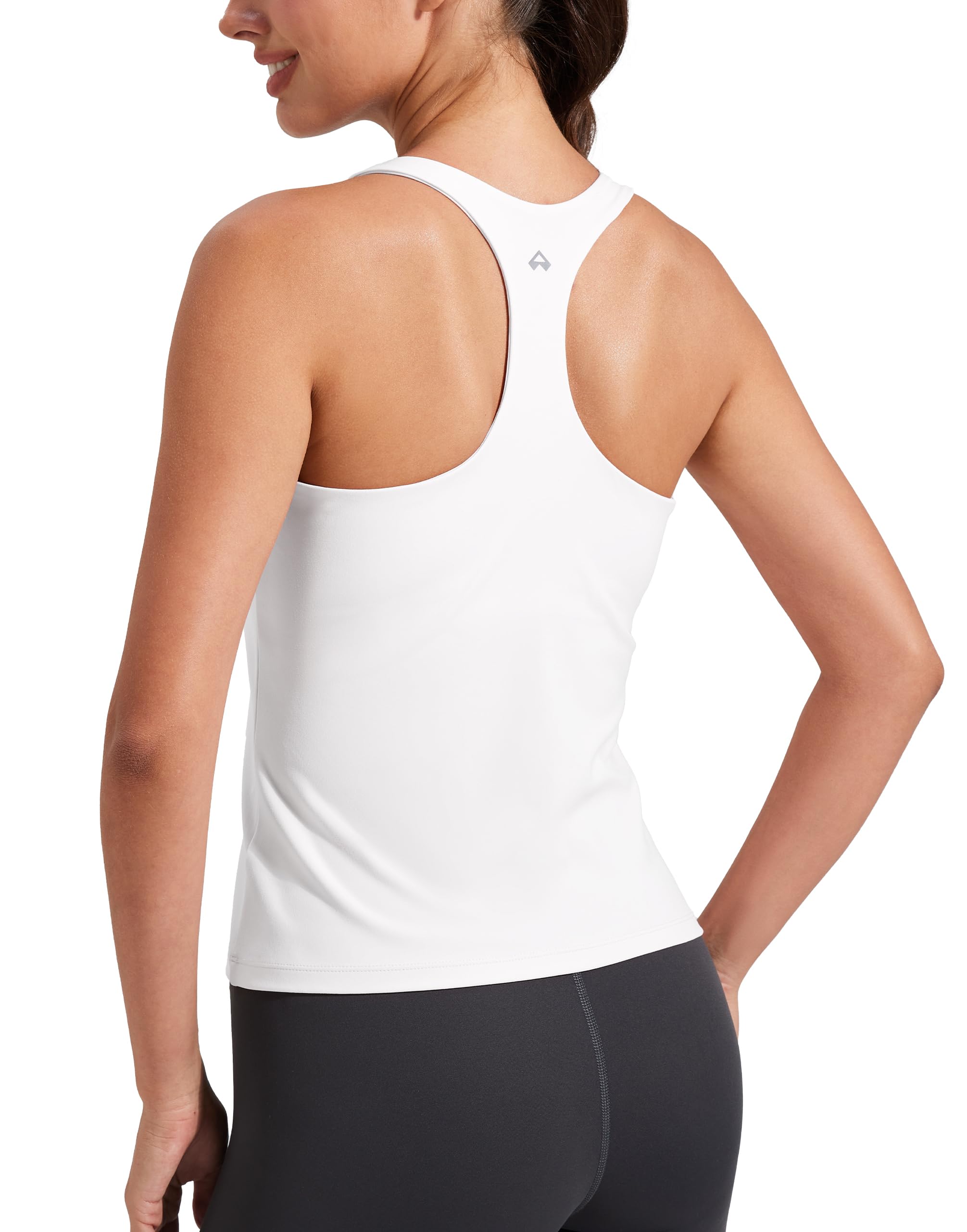 Pioneer Camp Canottiera da allenamento da donna con reggiseno integrato, senza maniche, per palestra, tennis, pickleball