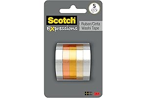Expressions Washi Tape Multi Pack: Impart Elegance to Your Creations with Shimmering Gold