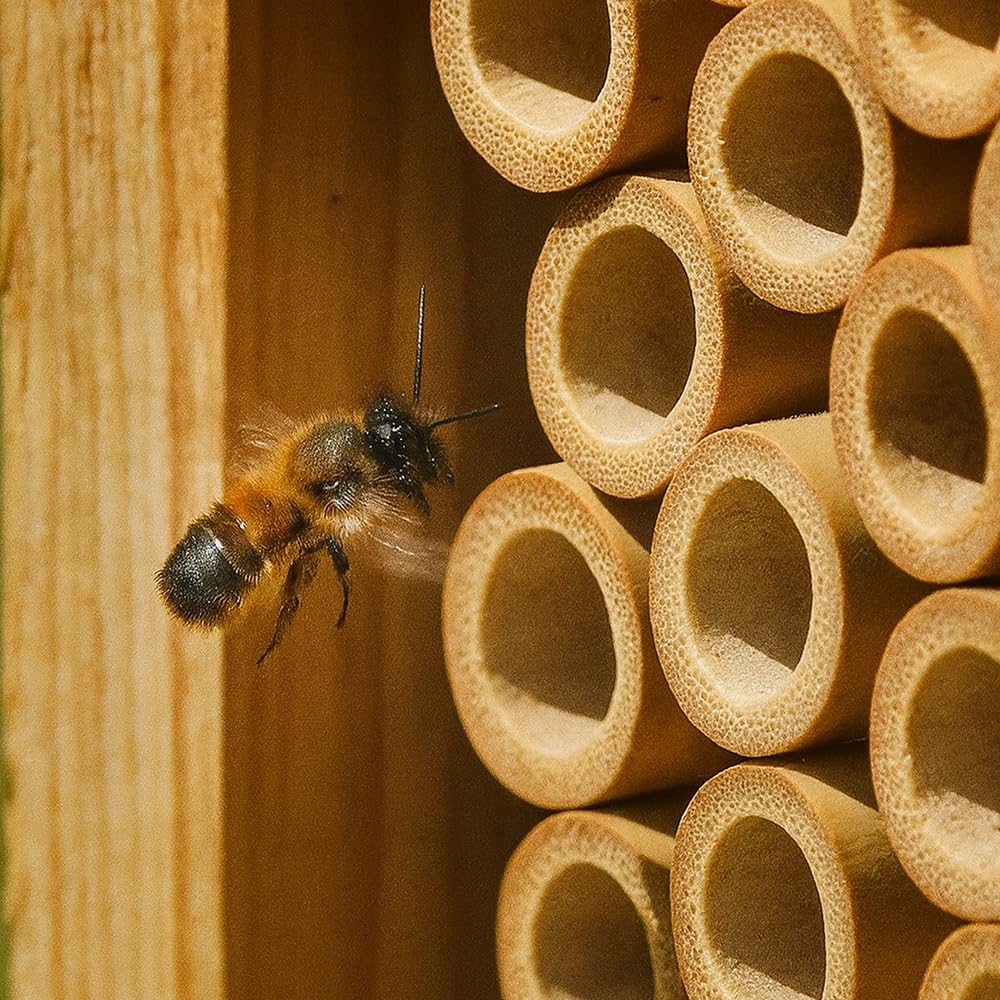 Vie Naturals - Tubos de bambú para Abejas, 15 cm, 100 Unidades