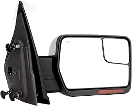 SCITOO fit Ford Towing Mirror Chrome Rear View Mirror fit 2004-2014 Ford F-150 Truck with Mirror Glass Power Control Heated Turn Signal and Puddle Lamp Features-Passenger Side - coolthings.us