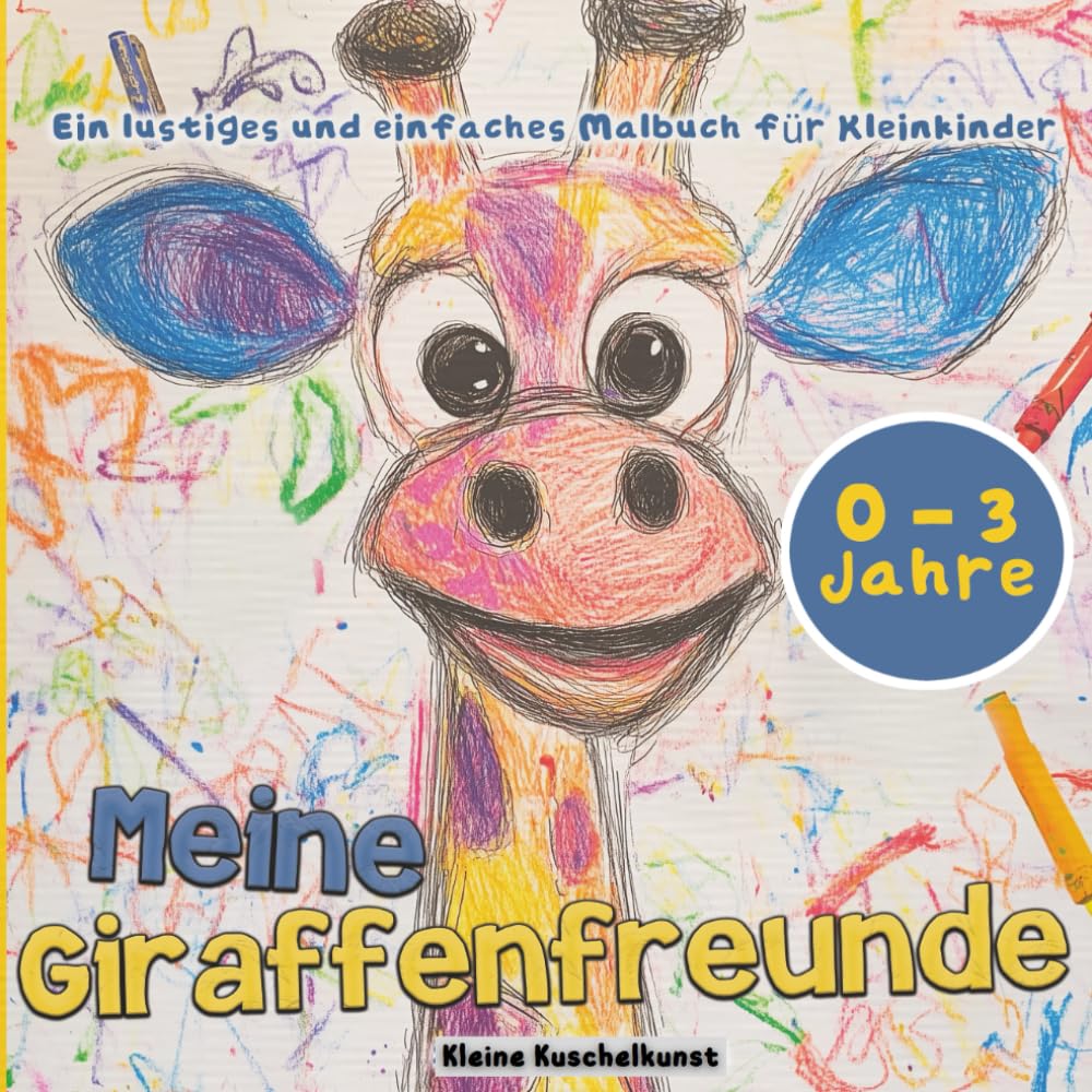 Meine Giraffenfreunde: Ein lustiges und einfaches Malbuch für Kleinkinder