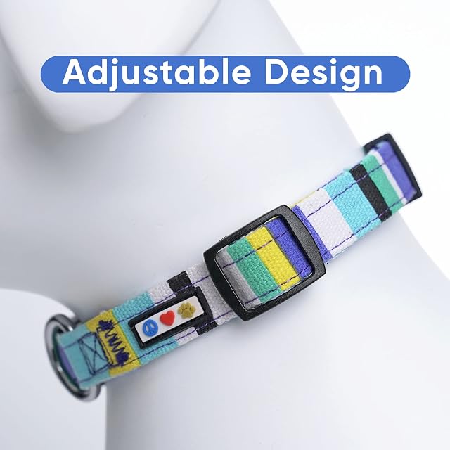 Foto 3 de 7 de Pawtitas Collar de Perro Multicolor Collar de Cachorro Collar de Mascota Collar de Entrenamiento Pequeño…