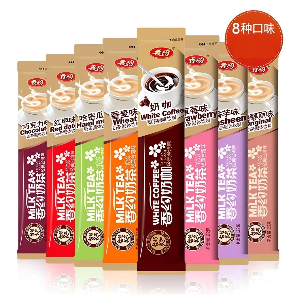 Herbata W Proszku Instant Z Mlekiem, 22 G * 30 Saszetek, 8 Smaków, Czarna Premium I Nowoczesne Rzemiosło, Gorący Napój Do Biura/domu(D,3PCS)