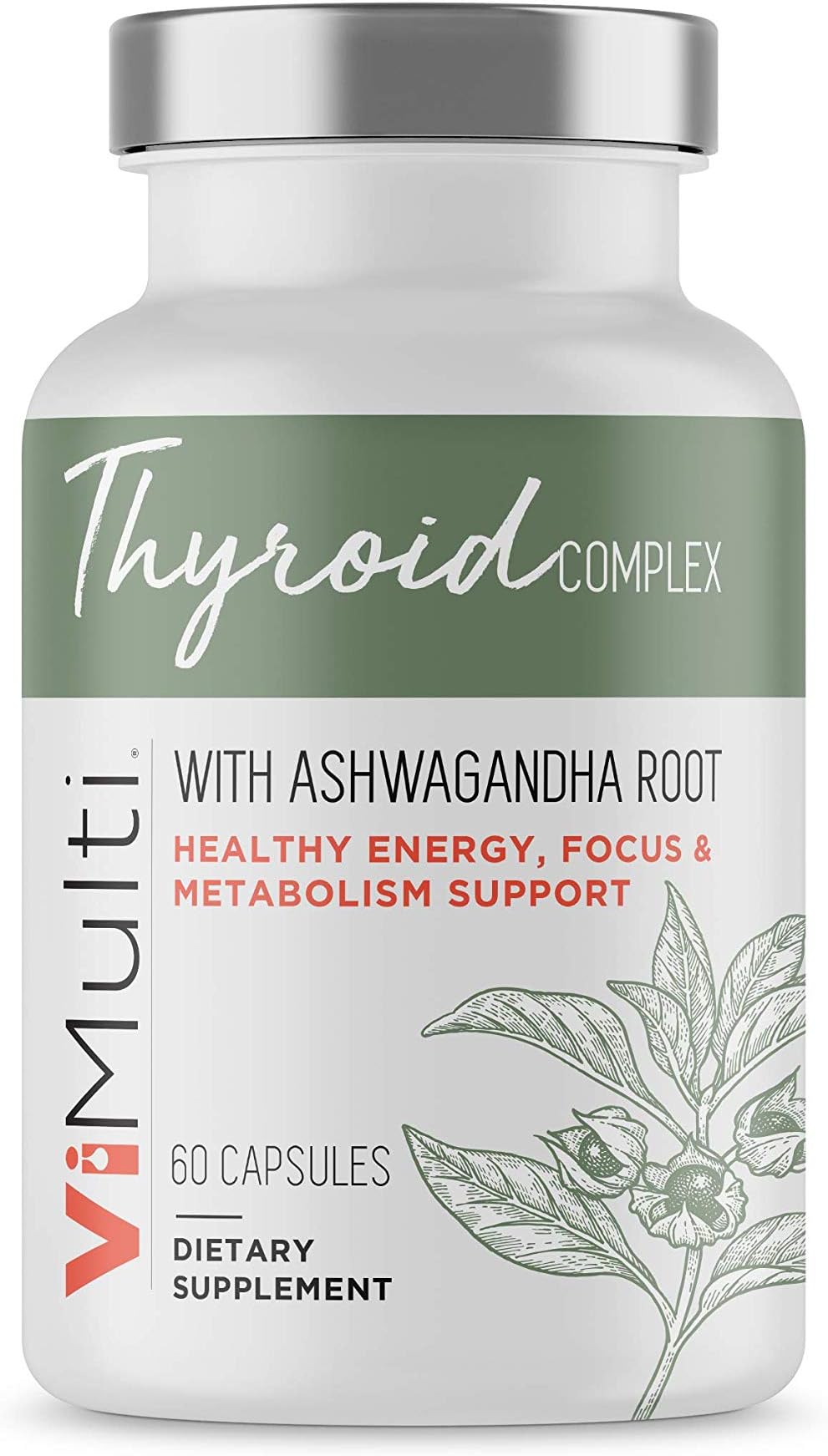 ViMulti #1 New Thyroid Supplement to Support Thyroid Health. Breakthrough Natural Herbal Formula Loaded with Natural Ingredients to Support Weight Loss, Boost Energy,