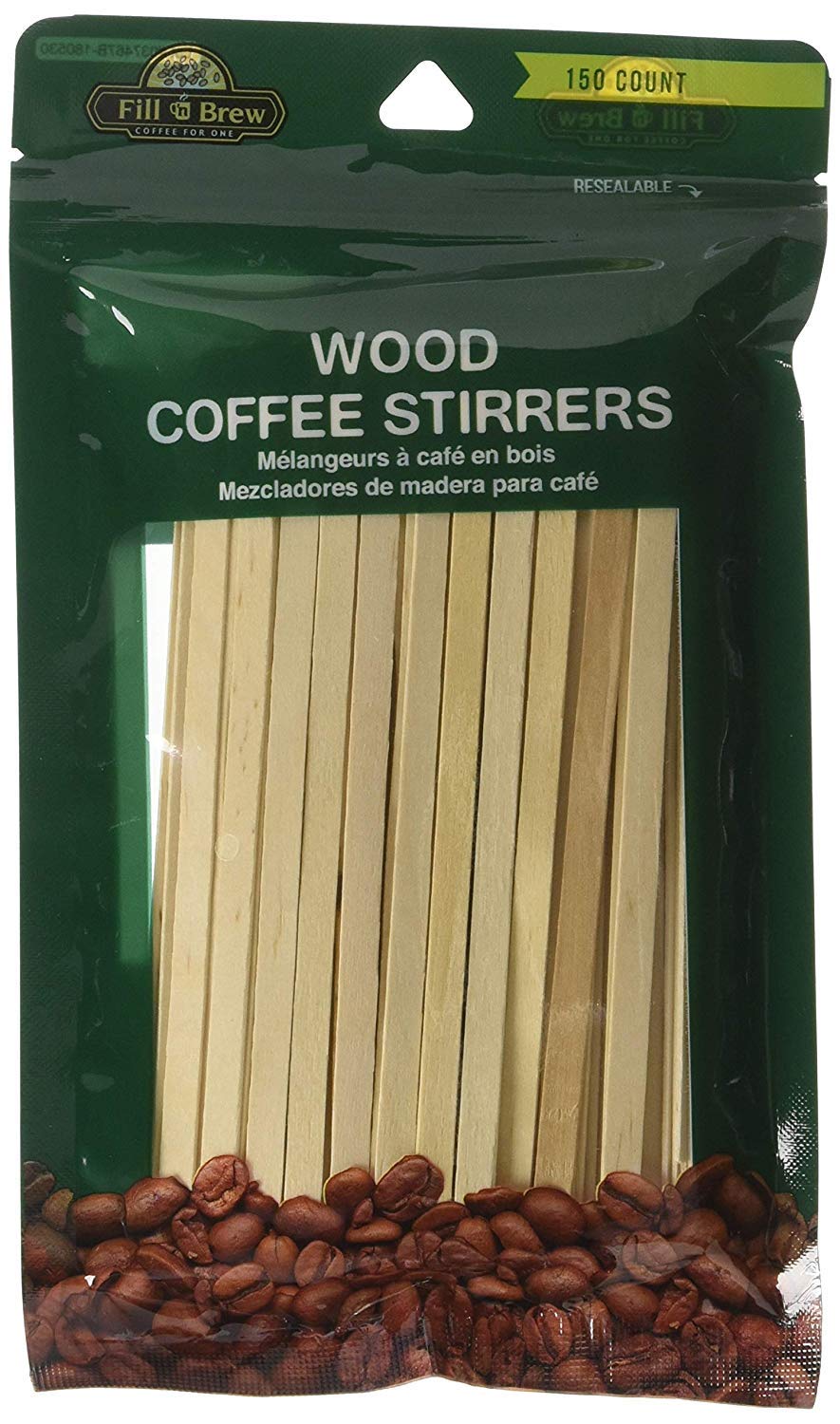 LaMi Wood Coffee Stirrers, 150 Count