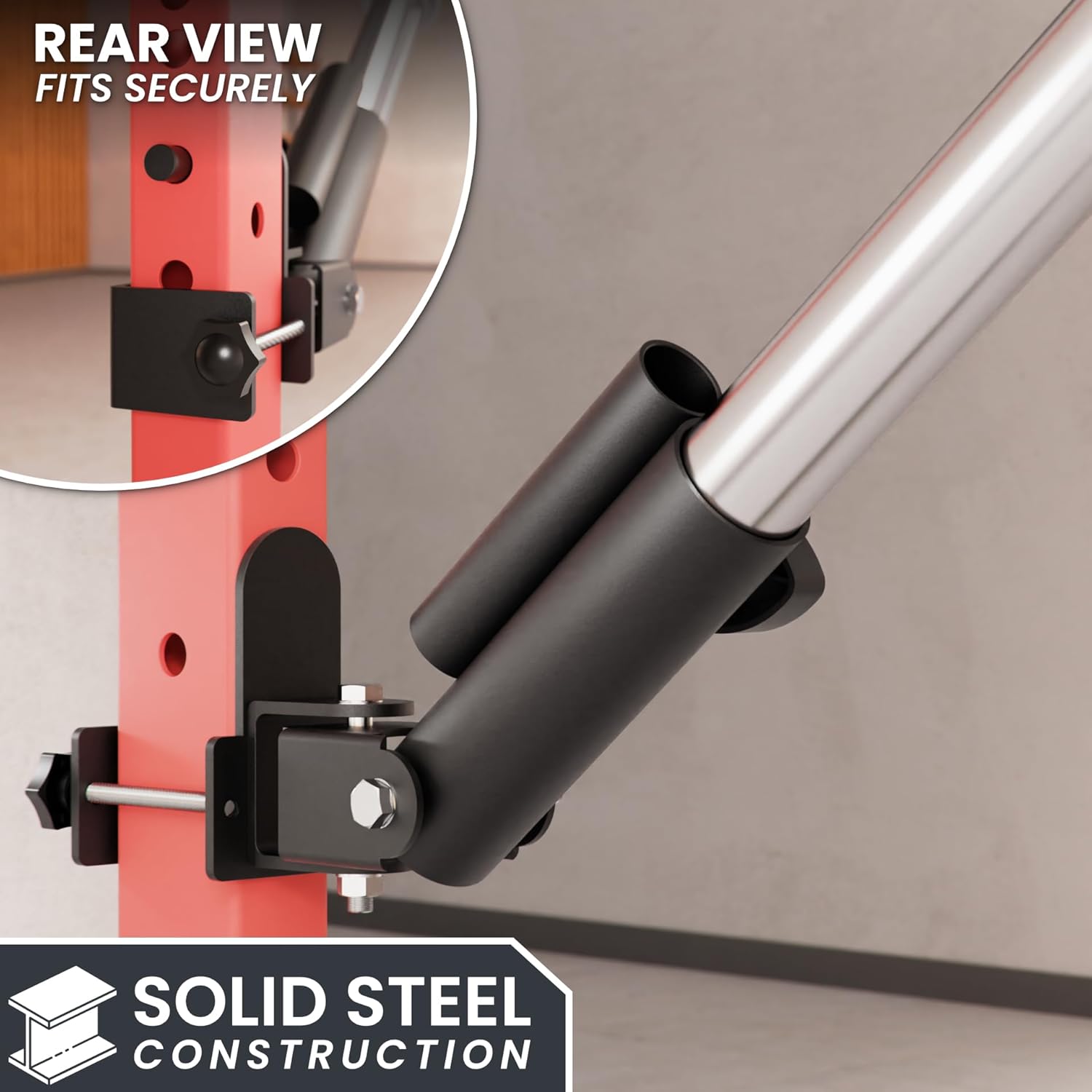 Synergee Landmine Attachment for Power and Squat Racks. Fits 2x2, 2x3, and 3x3 Racks. Rotational Trainer for Presses, Rows, Core & Full-Body Workouts. Works with 1" & 2" Barbells.