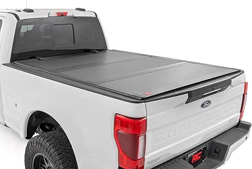 Rough Country Hard Flip-Up Truck Bed Tonneau Cover for Ford
