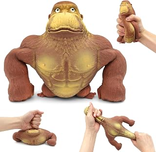 Squishy Monkey Toy,Stretchy Gorilla Toy,Elastic Stretchable, Monkey Squishy Fidget Toys for Anxiety Relief ADHD for Kids &...